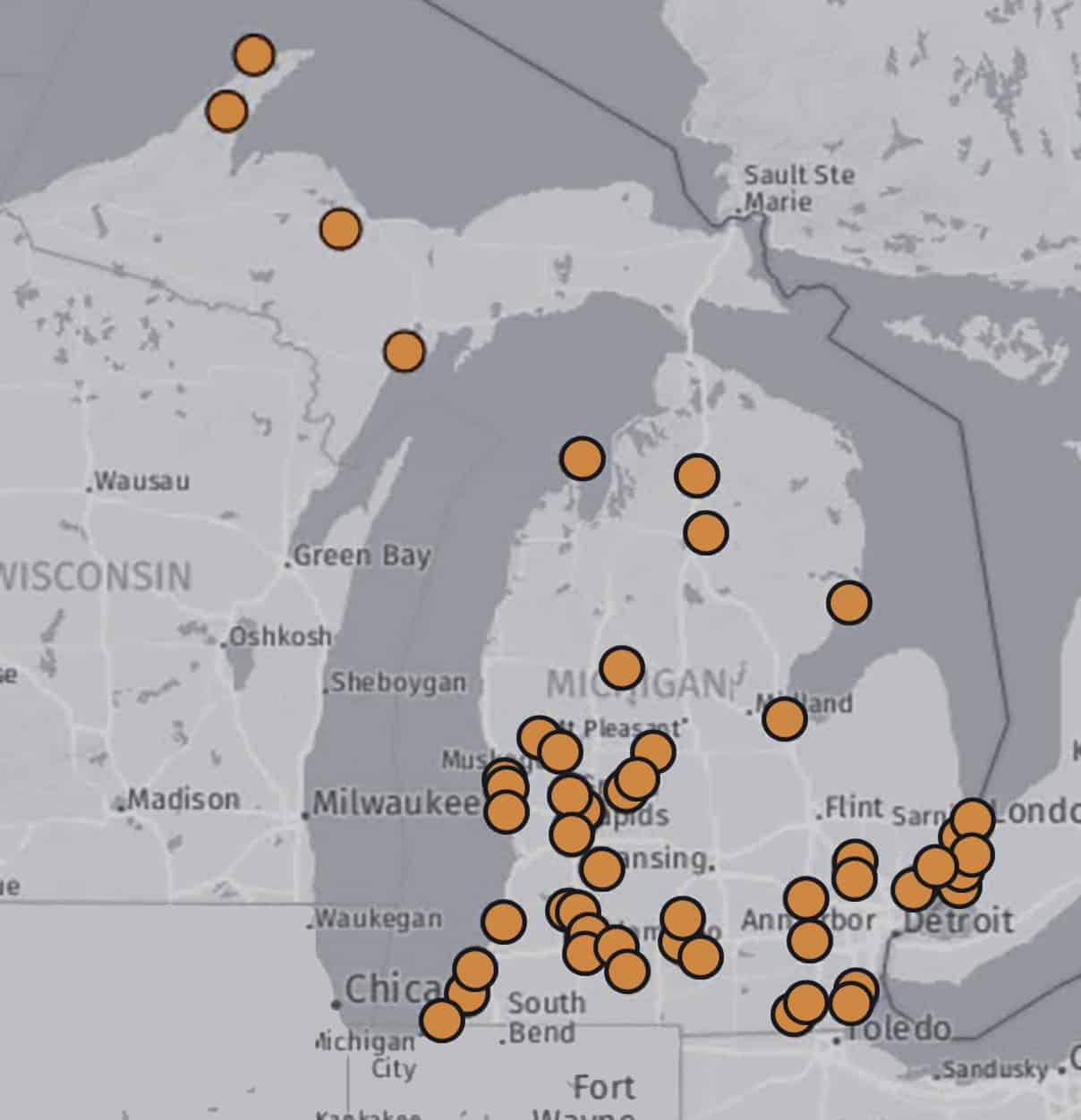 Pfas Michigan Map - Adela Antonia